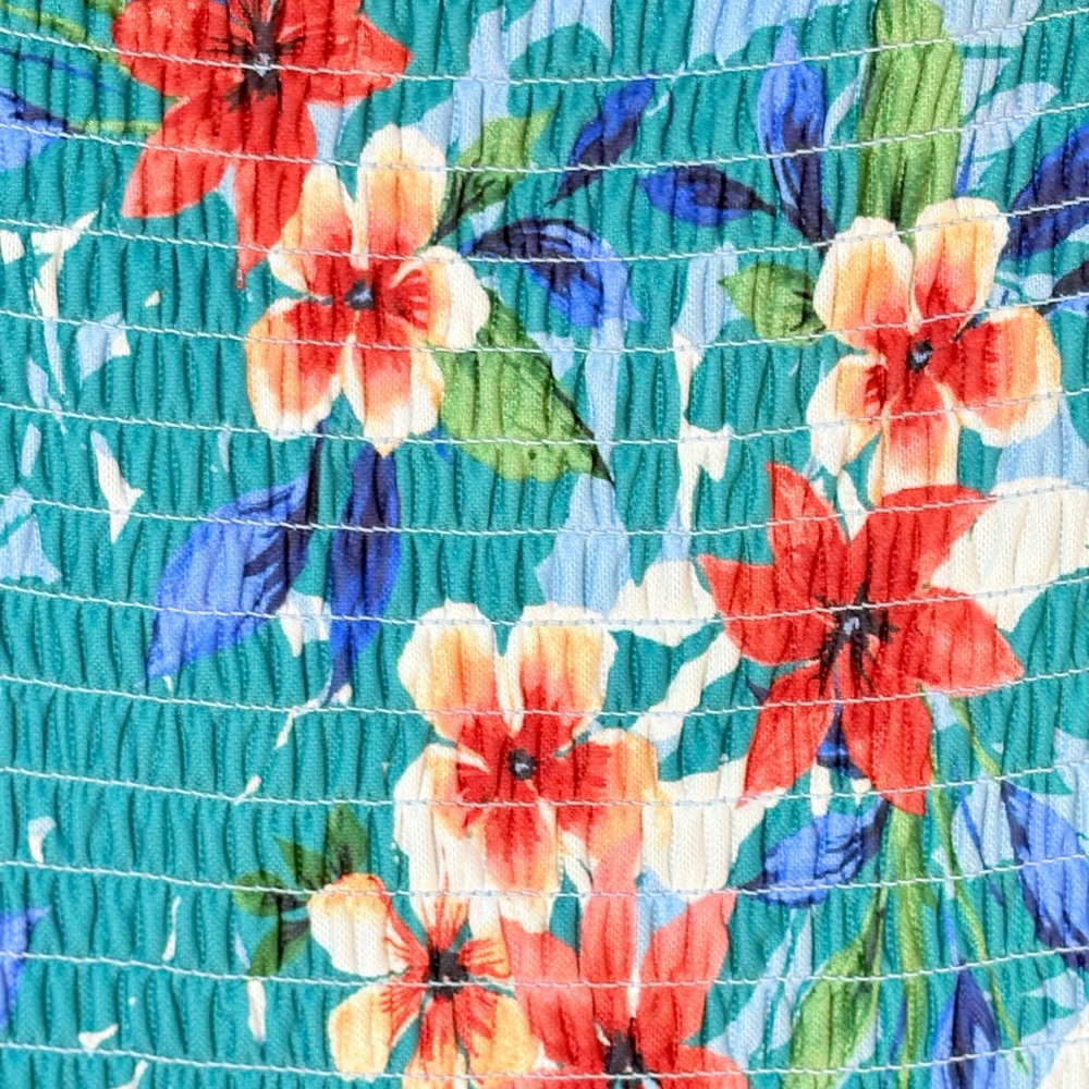 Inspired Hearts Blue and Pink Floral Maxi Dress - Picture 4 of 8